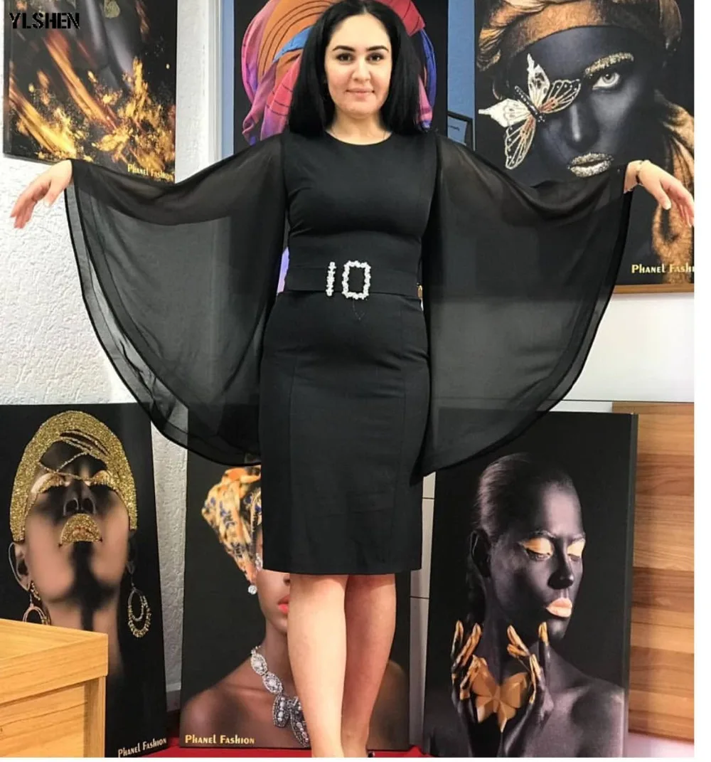 African Dresses for Women Dashiki 2019 New African Clothes Bazin Broder Riche Sexy Slim Ruffle Sleeve Robe Bodycon Africa Dress 09