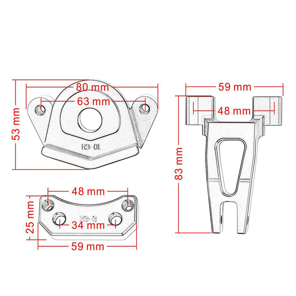 CNC-Lenkungsdämpfer, umgekehrte Sicherheit mit Halterung für Yamaha YZF R3 R25 2014 2015 2016 2017 2018 – Detail 10