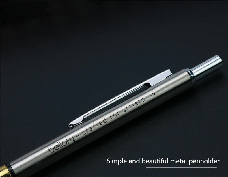 Metal mechanical pencil 0.5 0.7 0.9mm Students writing drawing 10 H6cfd24c78e4940448b9f8ec018c4a07fu