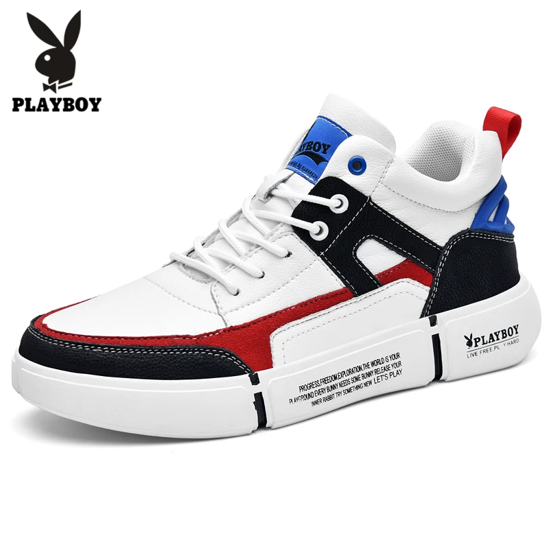 PLAYBOY/Новинка; мужские ботинки; уличная модная парусиновая обувь с высоким берцем; мужская повседневная обувь; ботильоны; черные рабочие ботинки; Zapatos De Hombre