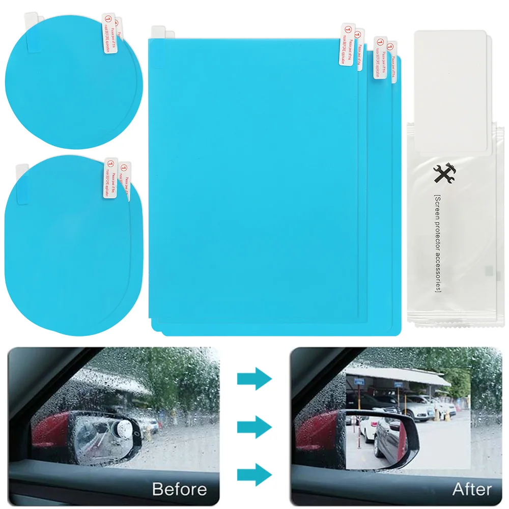 

Водонепроницаемая Защитная пленка для зеркала заднего вида автомобиля, противотуманная пленка для автомобильного зеркала, прозрачная пленка, набор автомобильных наклеек, водонепроницаемые автомобильные аксессуары