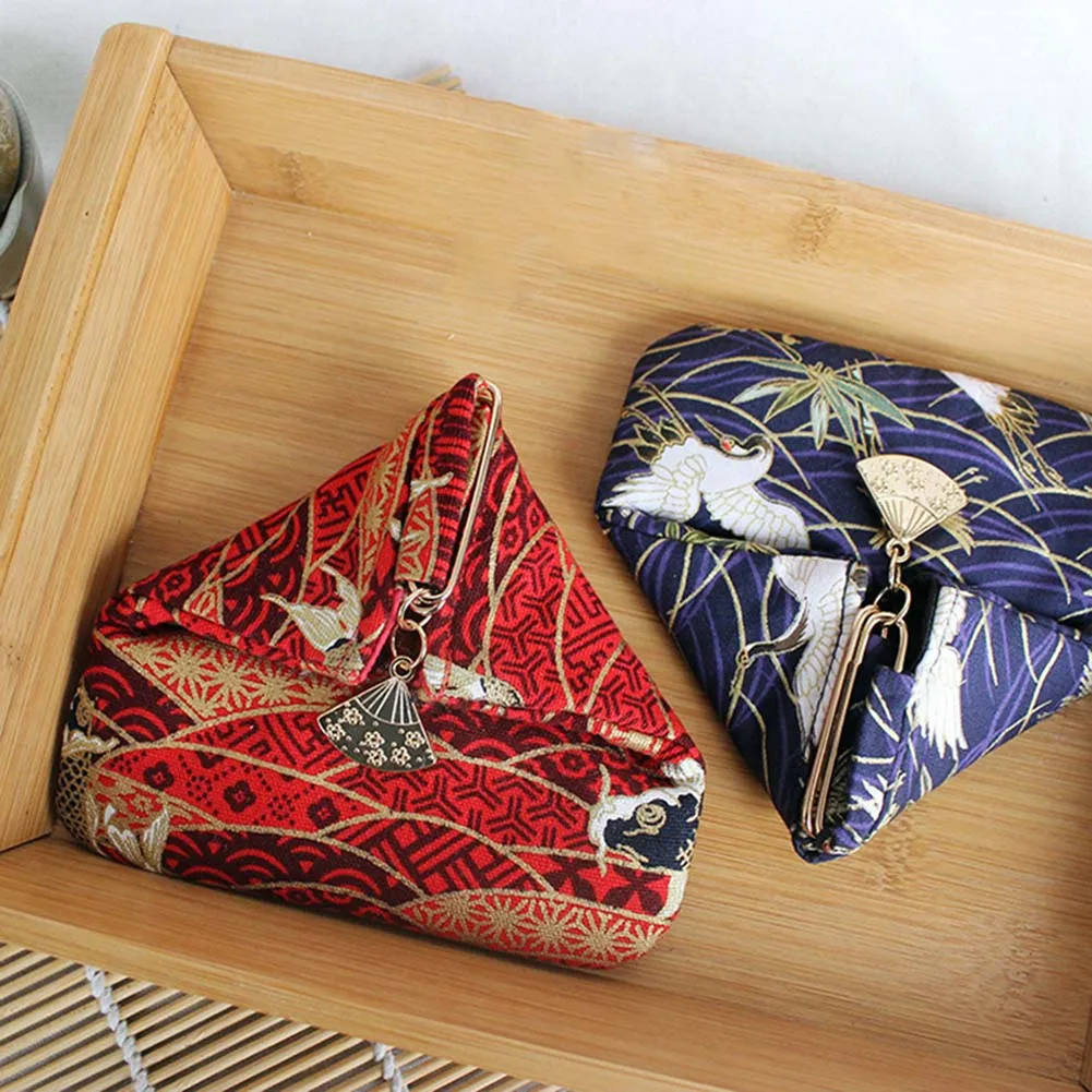 Women Girls Pattern Coin Purse Mini Pouch Portable Triangular Purse d88