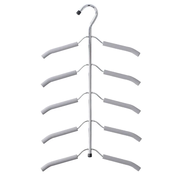 

Cross Border Amazon EVA Sponge Anti-slip Multilayer Clothes Hanger Stainless Steel Multi-functional Layered Storage Wardrobe Han