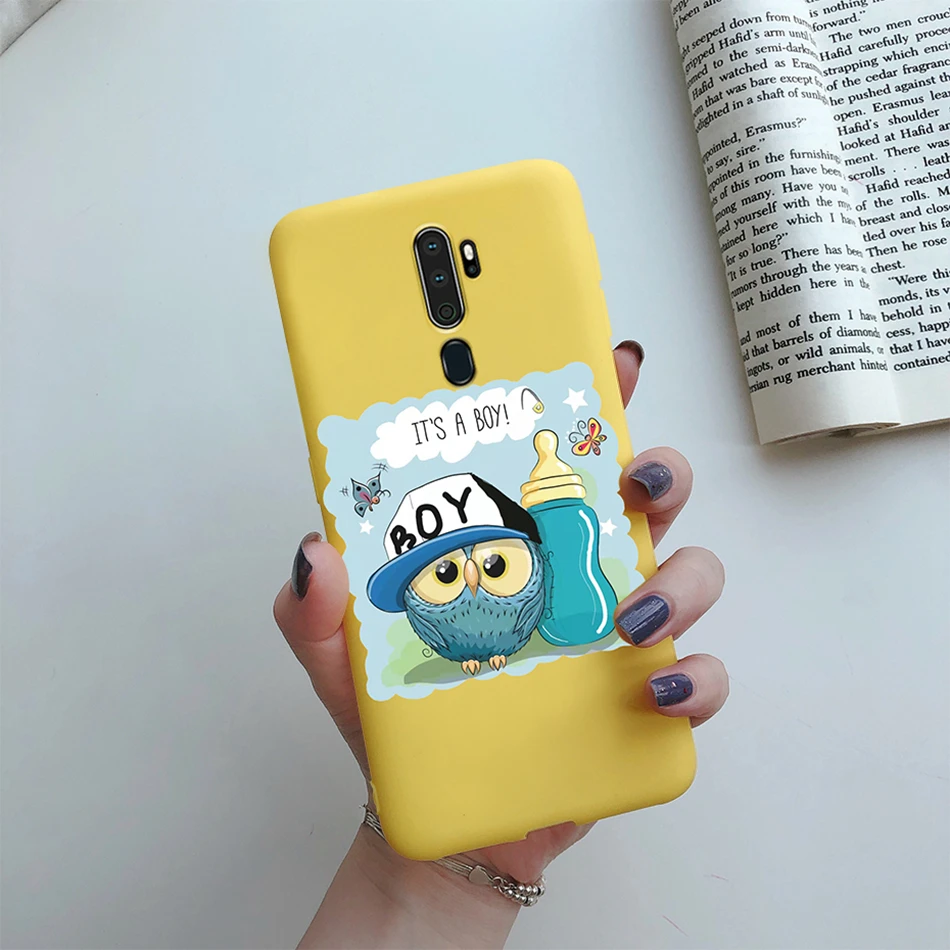 Case For OPPO A5 (2020) A9 (2020) A11X Soft Silicone Cute Heart Painted Cases TPU Back Cover For Coque OPPO A5 A9 A 5 2020 Funda cases for oppo cell phone