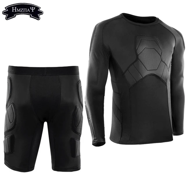 New Padded Compression Shirts Pants Shorts Chest Protector Heart