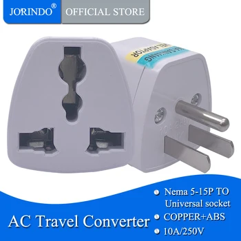 

JORINDO US 5-15p Canada Japan Thailand Male To US EU AU UK 3 Pin AC Power Travel Adapter Electric Plug