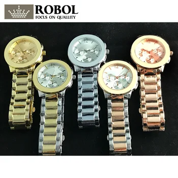 

RLLEN Stainless Steel Men Women Couples Quartz Watches Fashion Luxury Jewelry Gift Generous Exquisite Original Copy