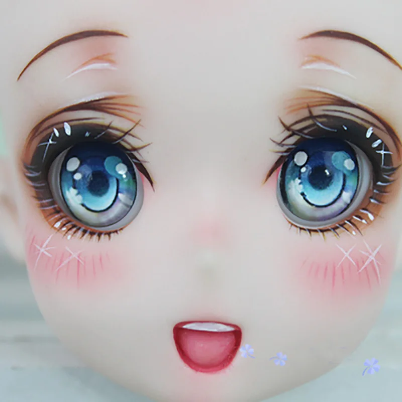 Allaosify 6 очков 4 точки 3 точки BJD SD DD кукла нажатие мультфильм глаза 14 16 18 20 22 24 мм
