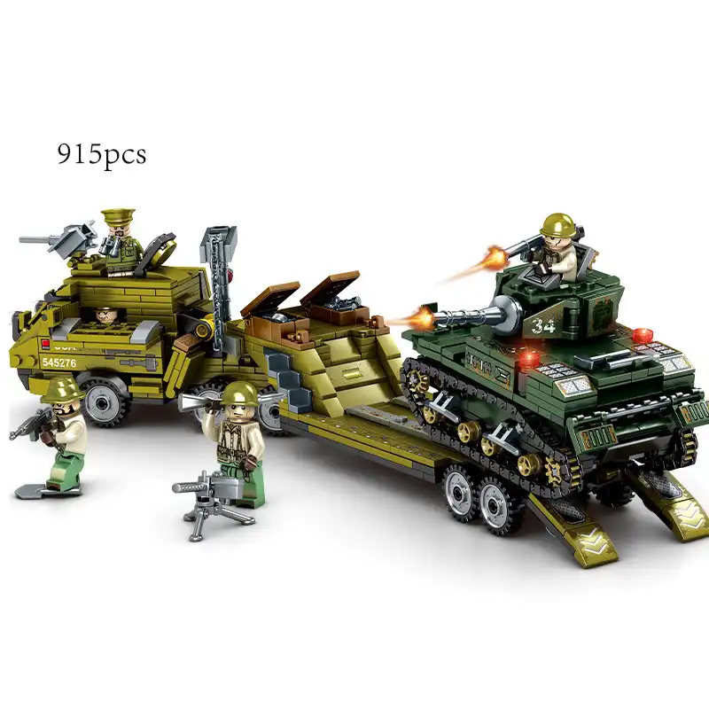 Bausteine Sembo Krieg Krankenwagen Armee Figur Spielzeug Modell Geschenk 368pcs