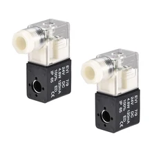 Uxcell DC 24 в прозрачный Электрический соленоидный воздушный клапан катушки для всех 4V210 серии зеленый светильник 2pcs