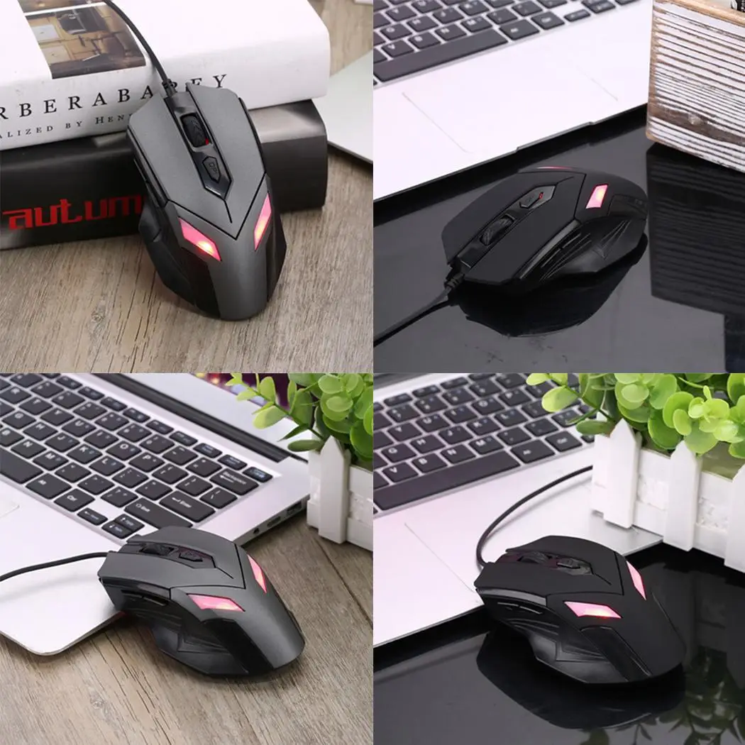  2400dpi Adjustment USB 6D Wired Optical Computer Gaming Mouse Mice for Computer PC Laptop for Dota 