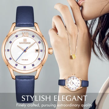 

NAVIFORCE Women Watches Top Brand Luxury Fashion Quartz Watch Waterproof Wristwatch Ladies Girls Simple Clock relogios feminino