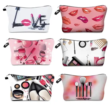 

2020 Cosmetic Storage Bag Waterproof Purse Polyester Cotton Cute Ziplock Handbags Saves Mask Makeup Organizer Bag Eco Friendly