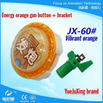 

60mm New Style Vibrant orange Arcade LED Momentary Push Shooting Button for Desktop Arcade Game Console with Micro Switch
