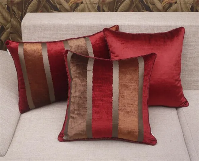 45\ 50\ Flannelette hot stamping Pillows luxury/Stripe/Elegant/Home/Sofa/Car Cushion /Pillow (not including filling) 45\ 50\ Flannelette hot stamping Pillows luxury/Stripe/Elegant/Home/Sofa/Car Cushion /Pillow (not including filling)