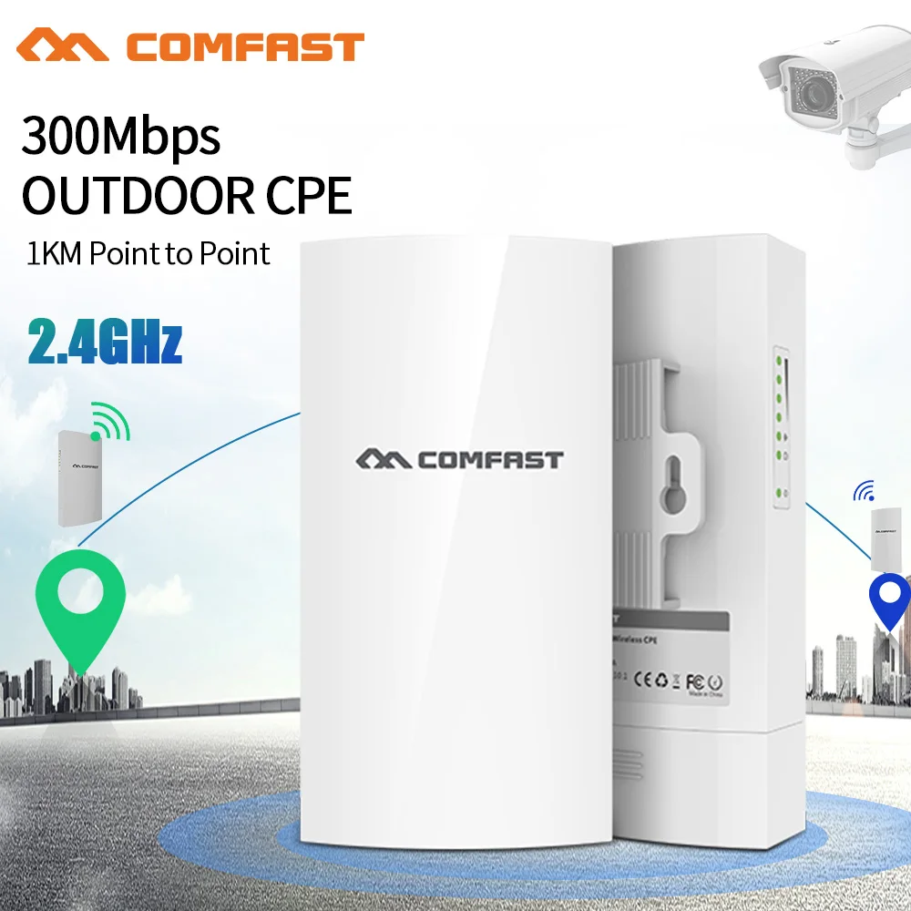 Wi Fi ретранслятор 802.11b/g/n 300mbps точки доступа 2 4G Открытый CPE беспроводной
