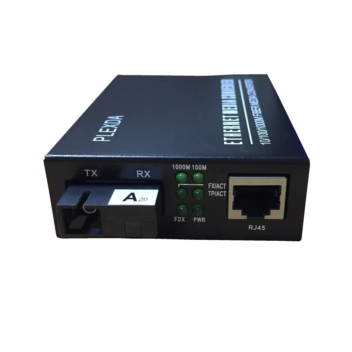 Plexda Single Mode Sc Wdm Single Fiber Bi-di Gigabit Media Converter 20km (12.42  Miles) – To Utp Cat5e Cat6 10/100/1000m Rj45 Fiber Optic Transceiver  AliExpress