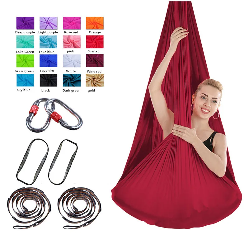 Полный комплект летающий гамак для аэройоги тканевые качели Новейшие