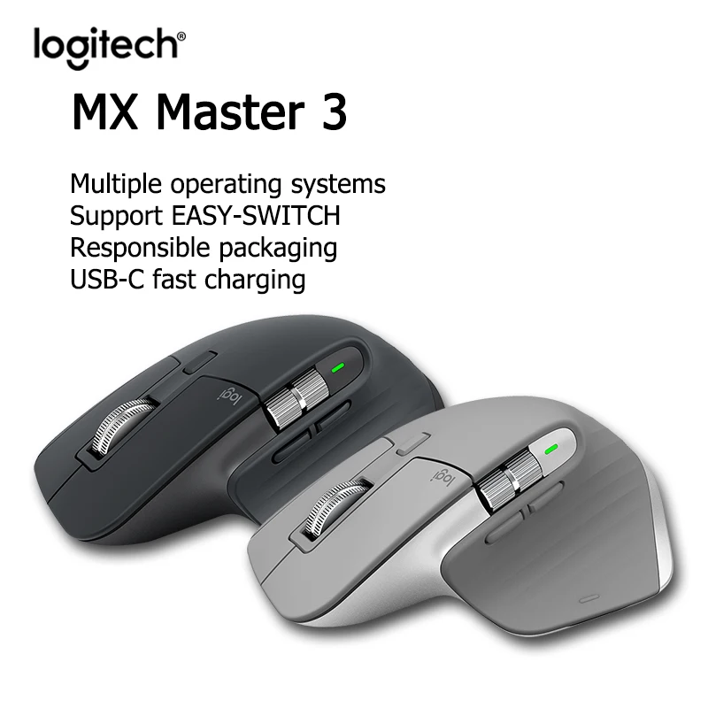 Беспроводная мышь Logitech MX Master 3 игровая Bluetooth Офисная 2S подходит для настольных