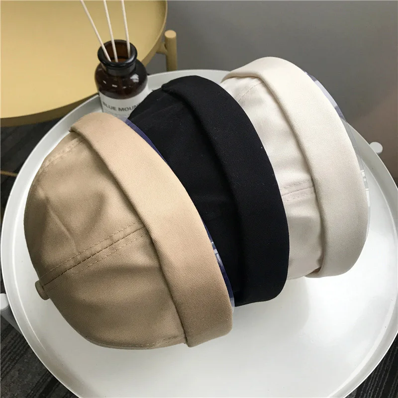 Women Concise French Retro Solid Berets Fashion Accessory Lady Gifts Cotton Causal Painter Hat