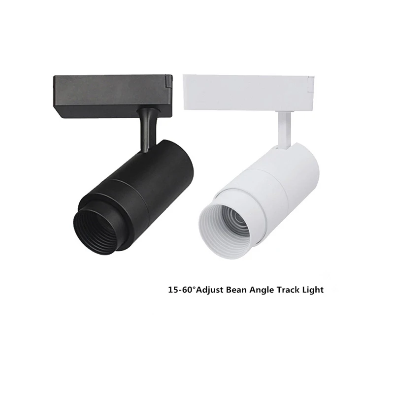 COB LED Track Light 12W20W30W Angle Adjustable Aluminum Tack Lamp 110V/220V Shop Clothing Store Home Ceiling Rail Track Spotligh