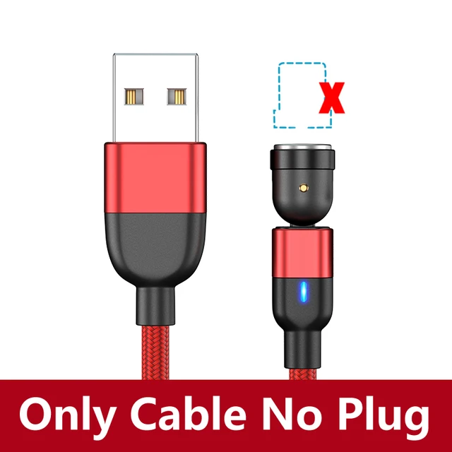 AUFU 2m 3m Magnetic Cable USB Type C For Huawei P20 P30 pro Usb C Cable Micro 3A Fast Charging Magnet Charger Data Transfer 1m Red Only Cable