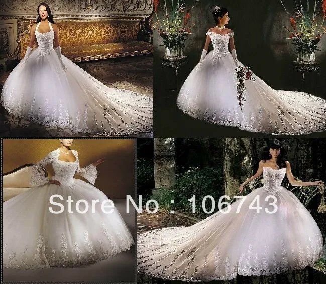 

vestido de noiva 2018 rhinestone and beaded appliques cathedral princess bridal gown sweetheart mother of the bride dresses