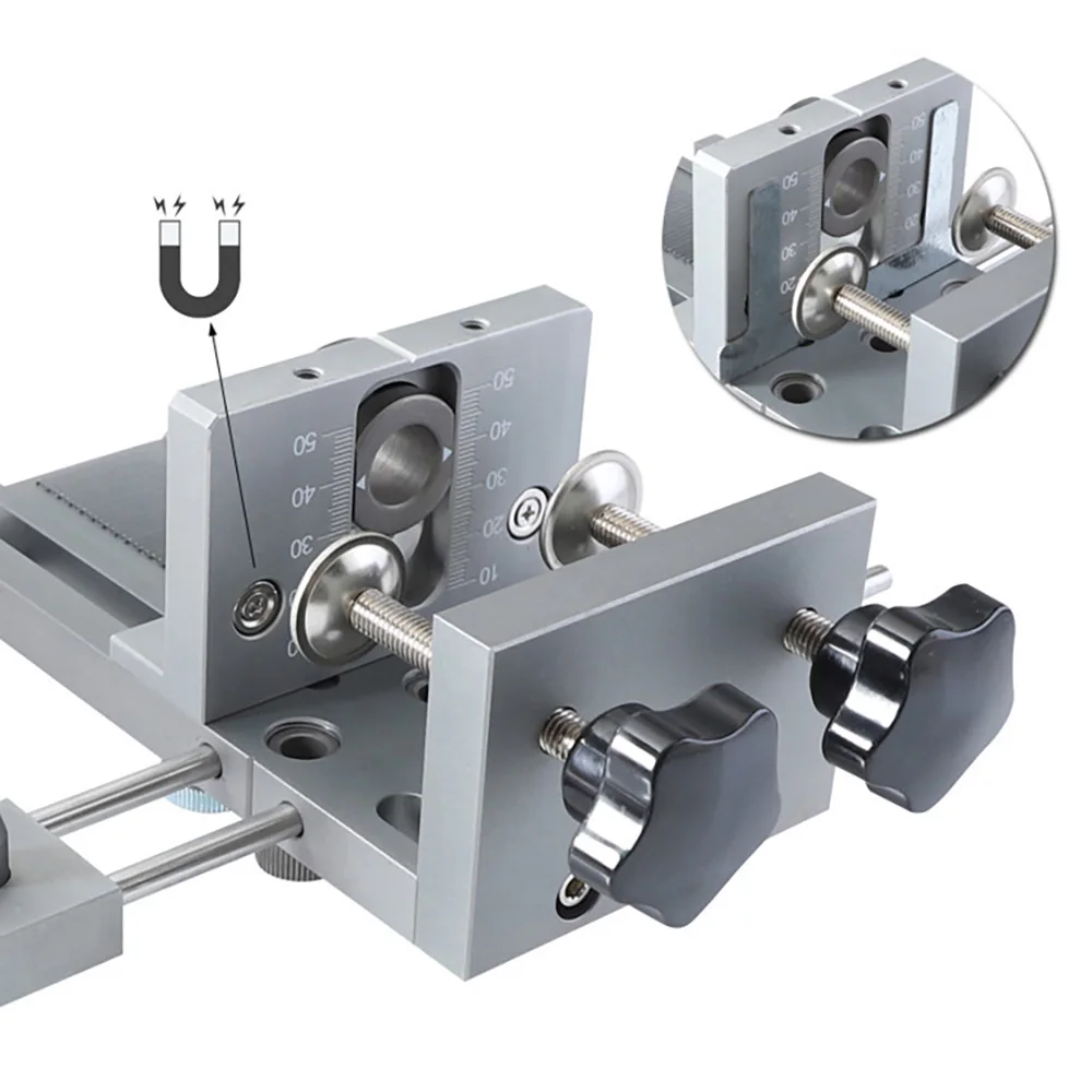 

3 in 1 Woodworking Hole Drill Punch Positioner Guide Locator Jig Joinery System Kit Dowelling Jig for Furniture DIY Tools