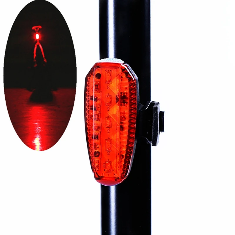 Dropship-5Led, 3 режима, велосипедный светильник, Предупреждение ющий светильник для бегунов, походов, кемпинга, охоты, рыбалки, прогулок, задний светильник, водонепроницаемый