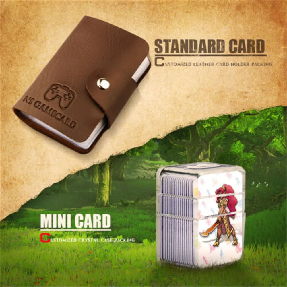 

24Pcs/lot MINI Card or Standard Card Full Set NFC PVC Tag Card Readable ZELDA BREATH OF THE WILD WOLF LINK For amiibo Switch