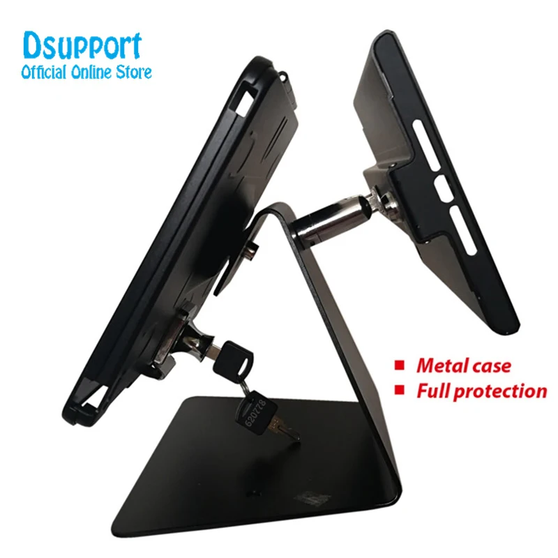 Ipad Stand For Retail Counter Anti Theft Dual Display For Apple