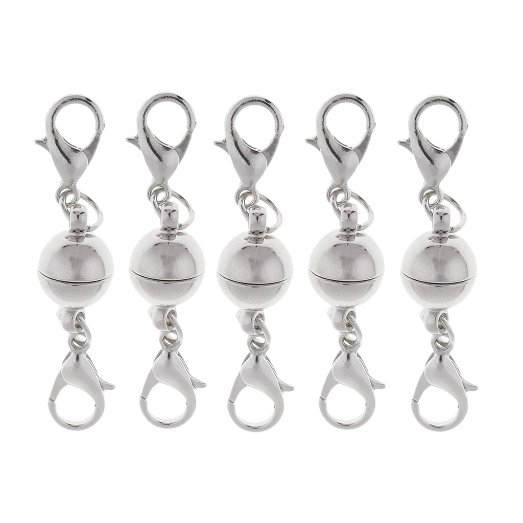 5 pieces Fine Lobster Clasp for Necklace Bracelet Magnetic Hook Jewelry DIY