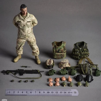 

15cm 1/12 Action Figure Realistic Headsculpt DIY Grenadier 75th Ranger Regiment Soldier Model