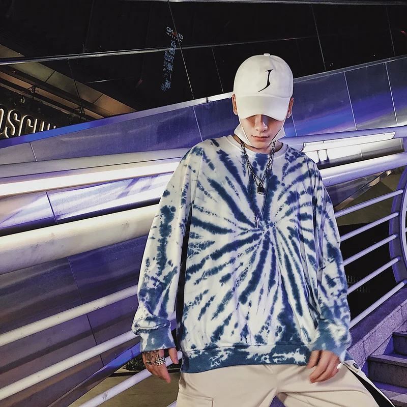 

Tie Dyeing Sweatshirt Hip Hop 2019 New Men