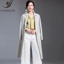 Специальная цена осенне-зимнее пальто женское Новое кашемировое пальто женское высококачественное Длинное Элегантное пальто женское ZZZ017