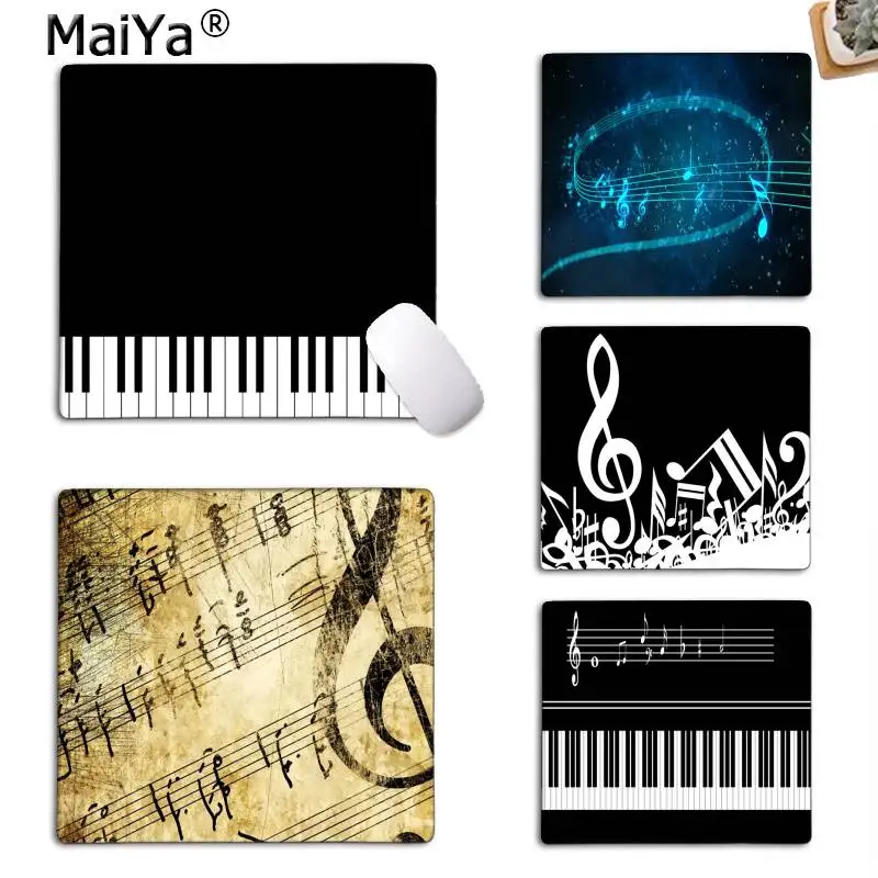Maiya Vintage Cool Music Notes Piano Key Gamer Play Mats Mousepad Rubber Pc Computer Gaming Mouse Pad