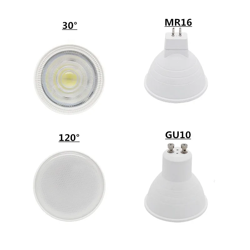 Светодиодная лампа GU10 MR16 220 в 230 240 4000 6500 естественный белый естесветильник 3000 К к