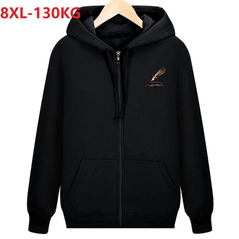 autumn men fleece warm Hoodies zipper hooded Sweatshirts sportwear 8XL plus size cotton sports oversize loose coat hoody cotton autumn men fleece warm Hoodies zipper hooded Sweatshirts sportwear 8XL plus size cotton sports oversize loose coat hoody cotton