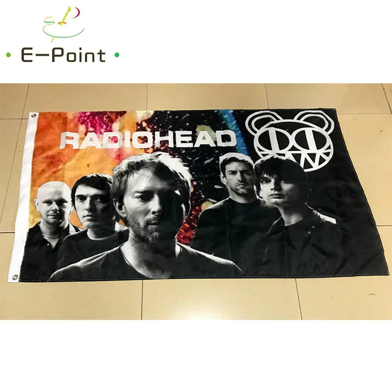 Радиоголовка рок флаг группы 3ft* 5ft(90*150 см) размер рождественские украшения для домашнего флага баннер подарки