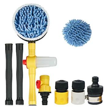 

1 Set Of Automatic Car Wash Foam Brush Professional Spray Rotating Brush Portable Automatic Cleaning Tool Washing Switch Water F