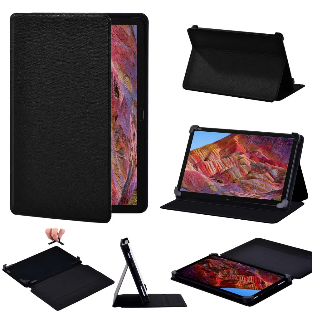 Чехол для планшета Huawei MediaPad M2/M3/M5/M6 ударопрочный PU кожаный складной защитный