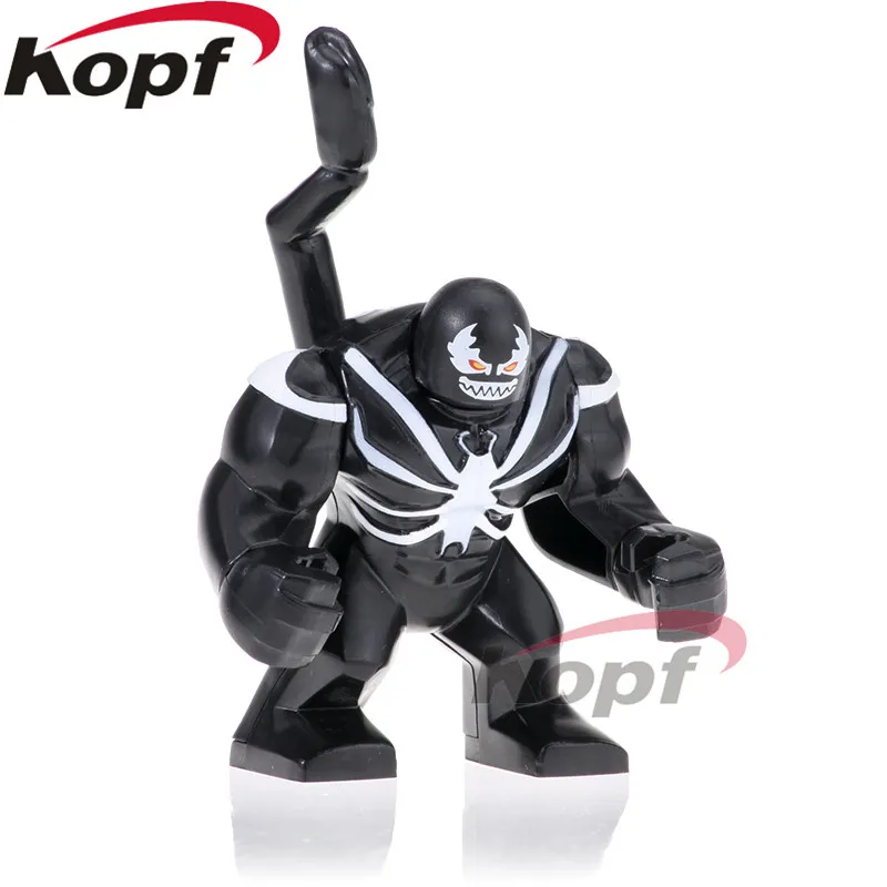 PG1807 20Pcs No Box 20 шт. PG1805 строительные блоки Супер Герои большой размер носорог Веном дикая Росомаха фигурки кирпичи куклы Коллекция игрушки для детей - Color: PG1807 20Pcs No Box