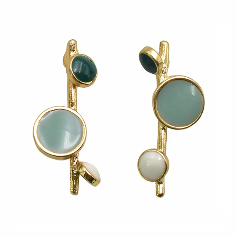 Carvejewl Новая Мода Bijoux изысканные серьги альпинист Современная красивая эмаль ветка дерева серьги гвоздики для женщин Девушка ювелирные изделия