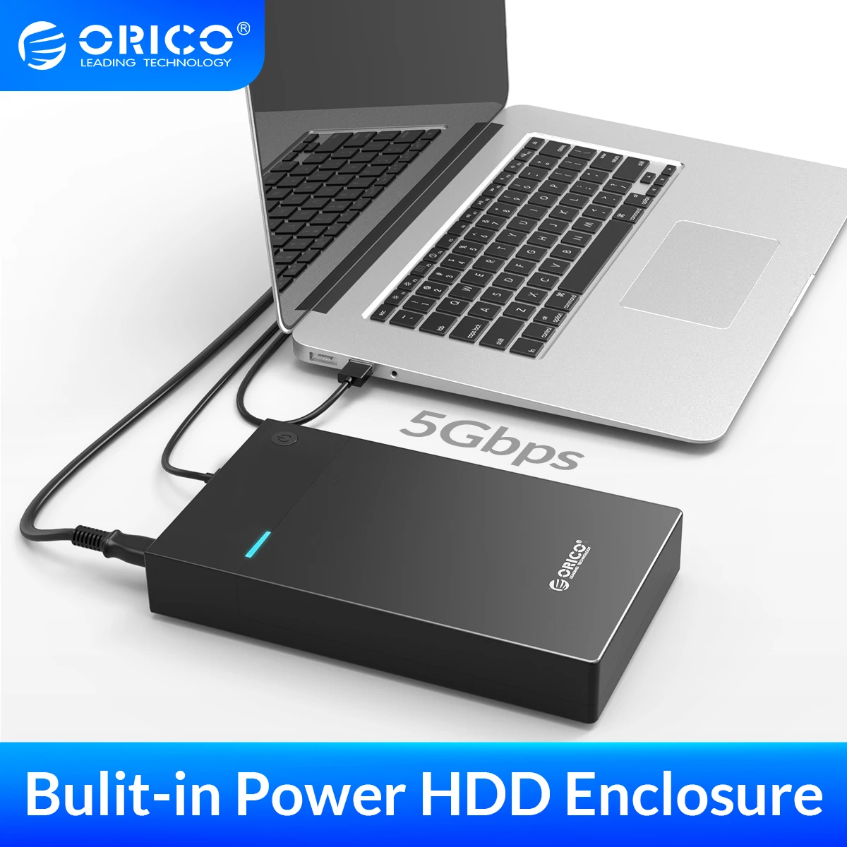 ORICO HDD чехол Корпус для жесткого диска/коробка 2 5/3 5 SATA USB 3 0 5Gbps жесткий диск SSD Тип C 1