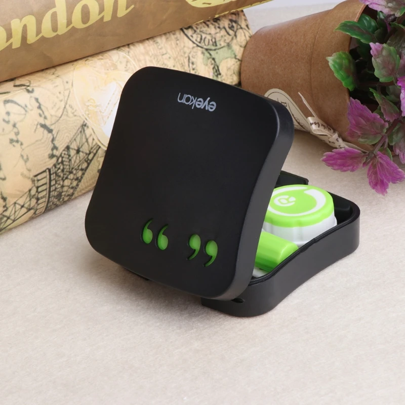 

Symbols Pattern Contact Lens Case Box Holder Storage Travel Portable Accessaries A69F