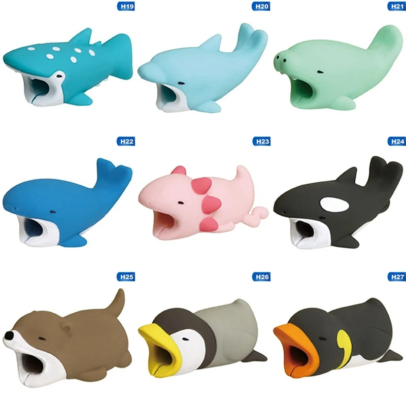 Animal Cable Winder Anti Breaking Protective Cover for Figure USB Data Cable USB Charger Cable Earphones Cable Protective Sleeve