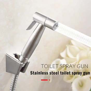 

Stainless Steel Bidet Sprayer Adjustable Water Pressure Control Washer Bidet Handheld Cleaning Tool