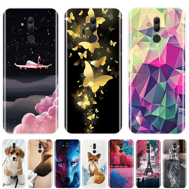 Lovely animals Back Cover For Huawei Mate 7 8 9 10 20 30 Lite Soft TPU Silicone Phone Case Pro | Мобильные телефоны и