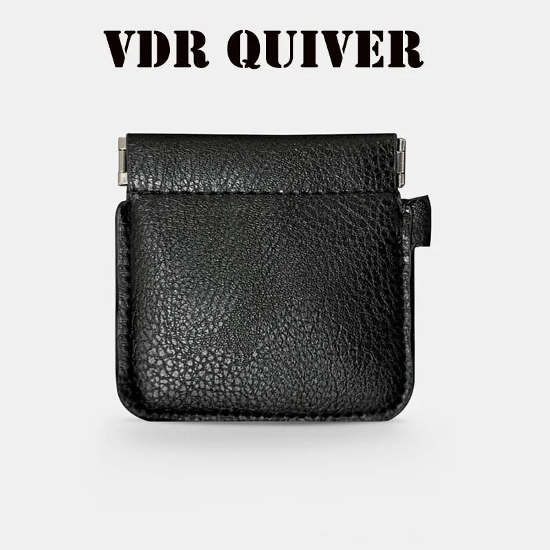 VDR Quiver Plus Magic Tricks Magia Coin Purse Leather Magician Close Up Street Illusions Gimmick Prop Appear Vanish Magica