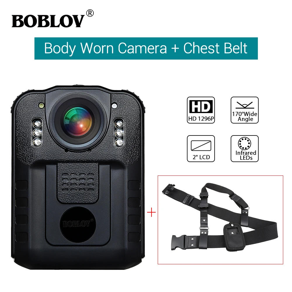 BOBLOV камера для тела полиция WN9 HD 1296P NT96650 ИК ночного видения охранная карманная мини видеокамера Видео рекордер и ремень